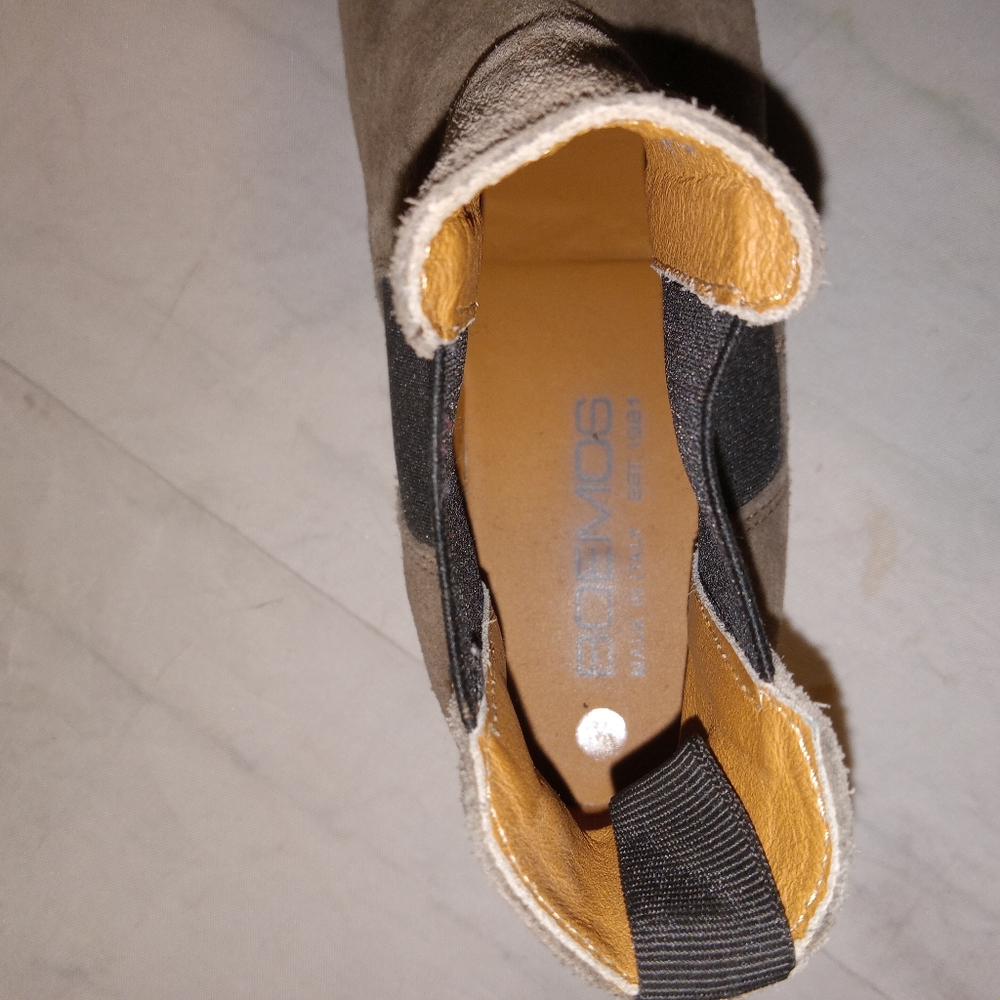 Boemos Italian Taupe/Fawn Suede Chelsea Boots 37/6 - Picture 6 of 10